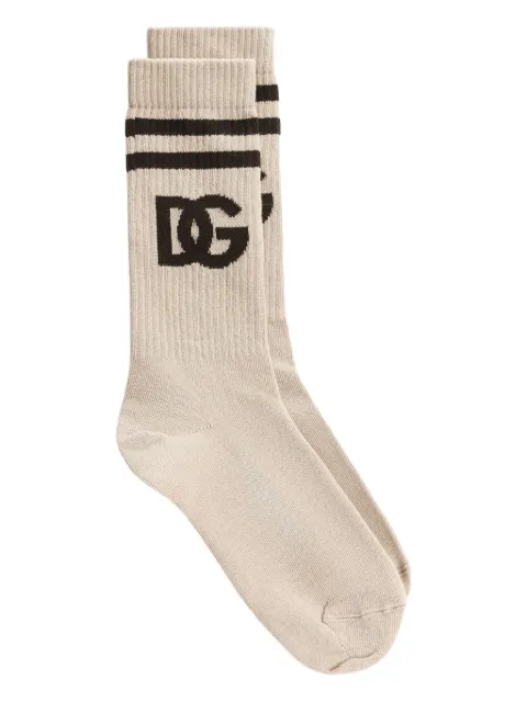 Dolce & Gabbana intarsia-knit logo socks