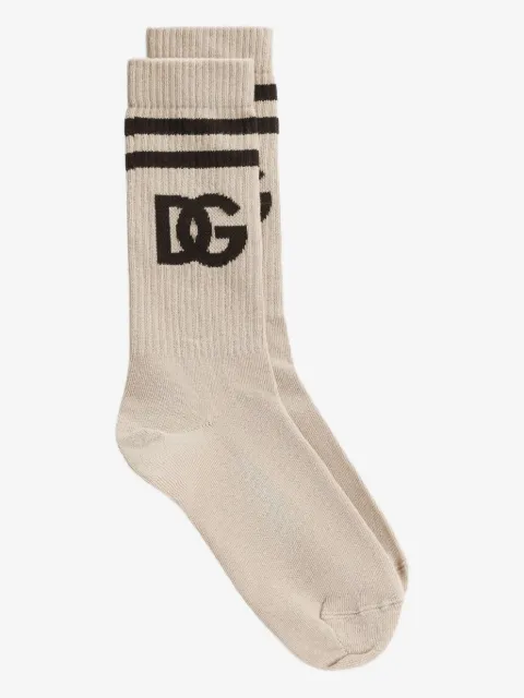 Dolce & Gabbana intarsia-knit logo socks