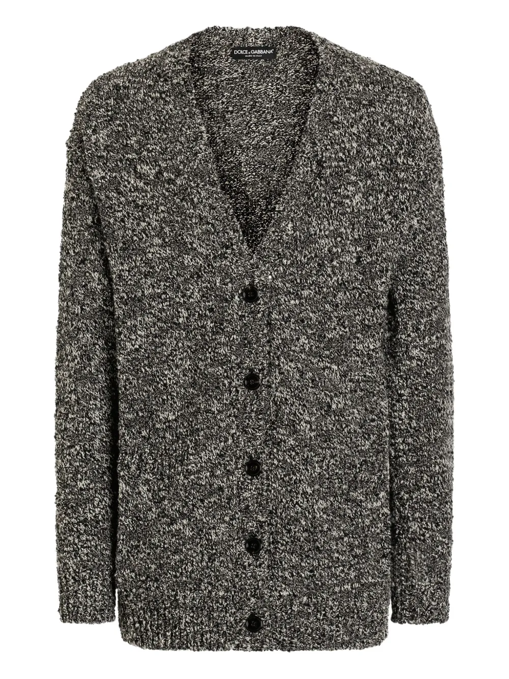 Dolce & Gabbana marl-knit cardigan | Black | Image 1