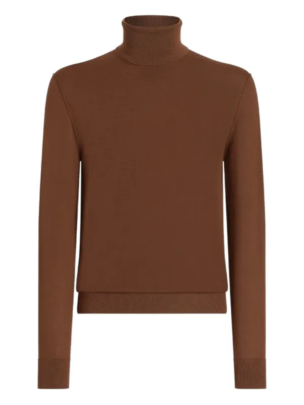 Dolce Gabbana Turtleneck Sweater Brown FARFETCH GR