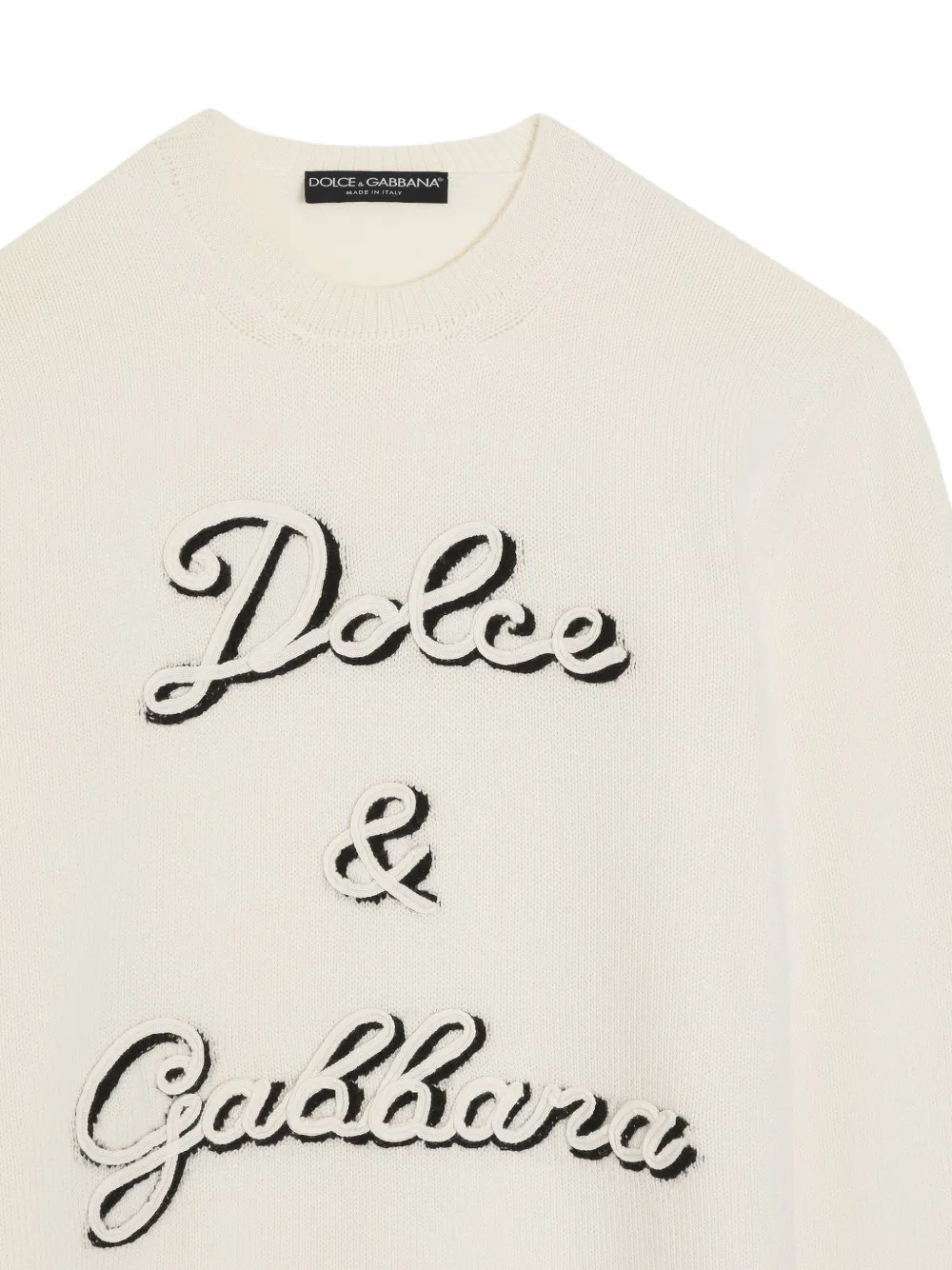 Dolce & Gabbana Sweater met logo Beige