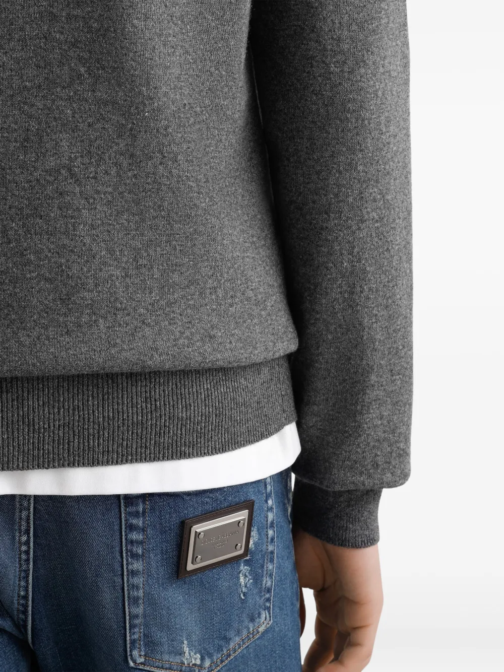 Dolce & Gabbana Trui met logodetail Grijs