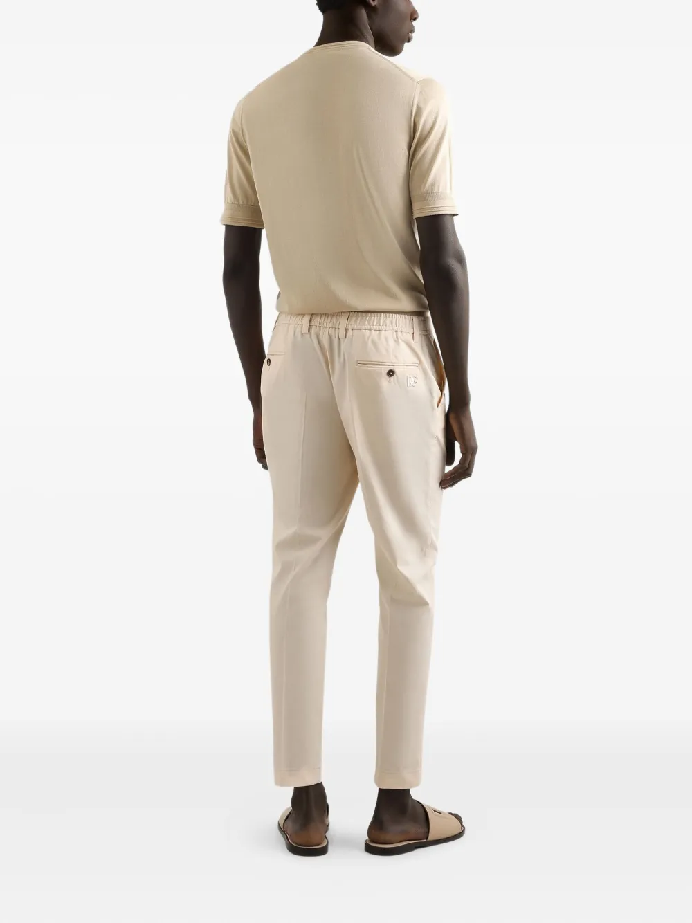 Dolce & Gabbana Zijden T-shirt Beige