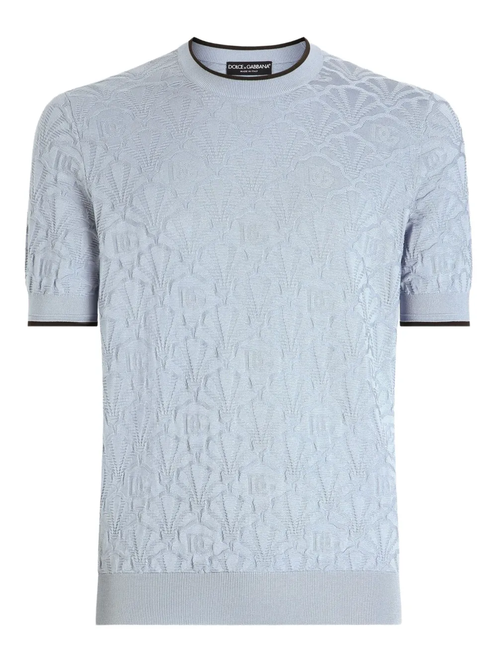 Dolce & Gabbana Zijden T-shirt Blauw