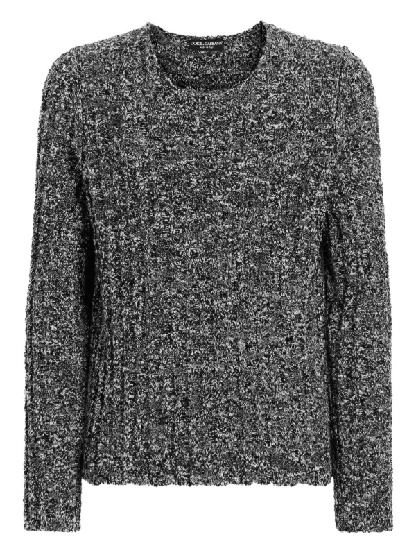 DOLCE&GABBANA メンズリブニット Dolce & Gabbana リブニット セーター | ホワイト | FARFETCH JP