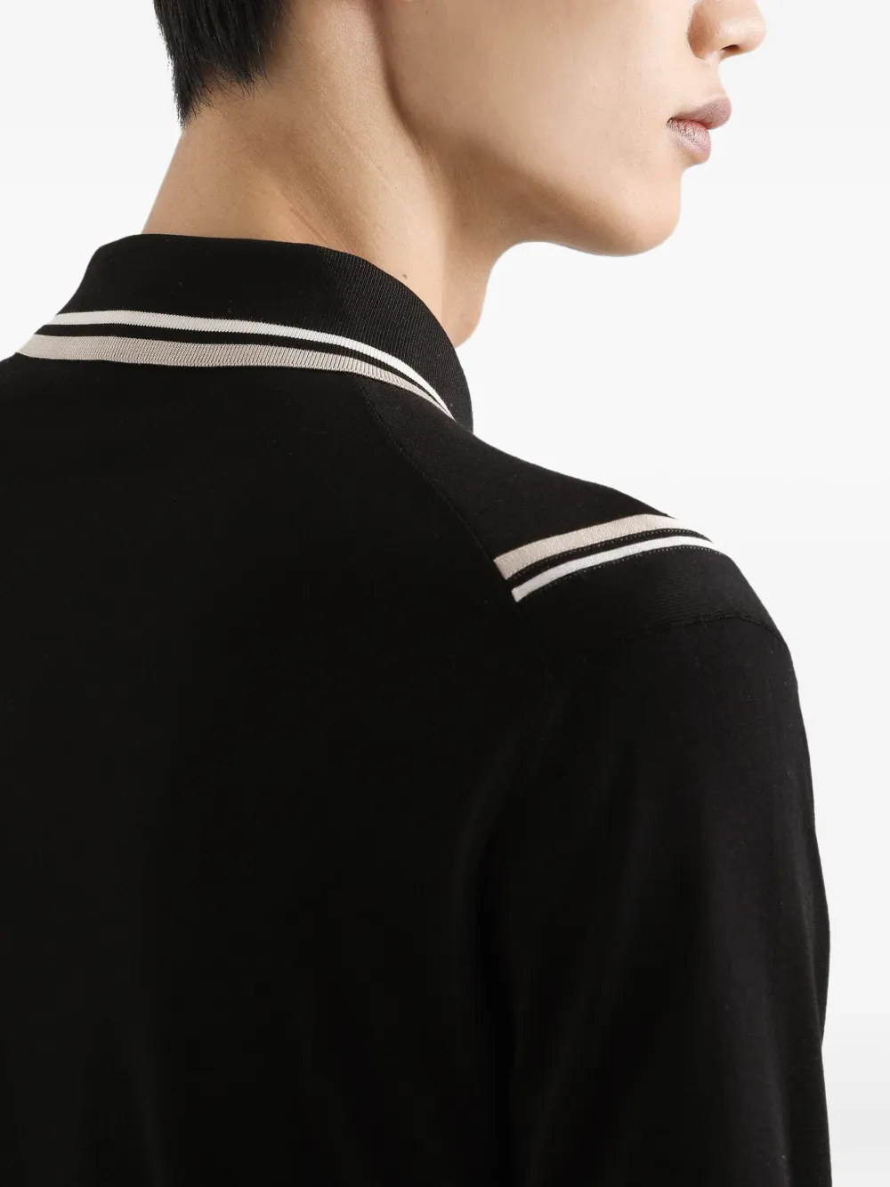 Dolce & Gabbana Zijden poloshirt Zwart