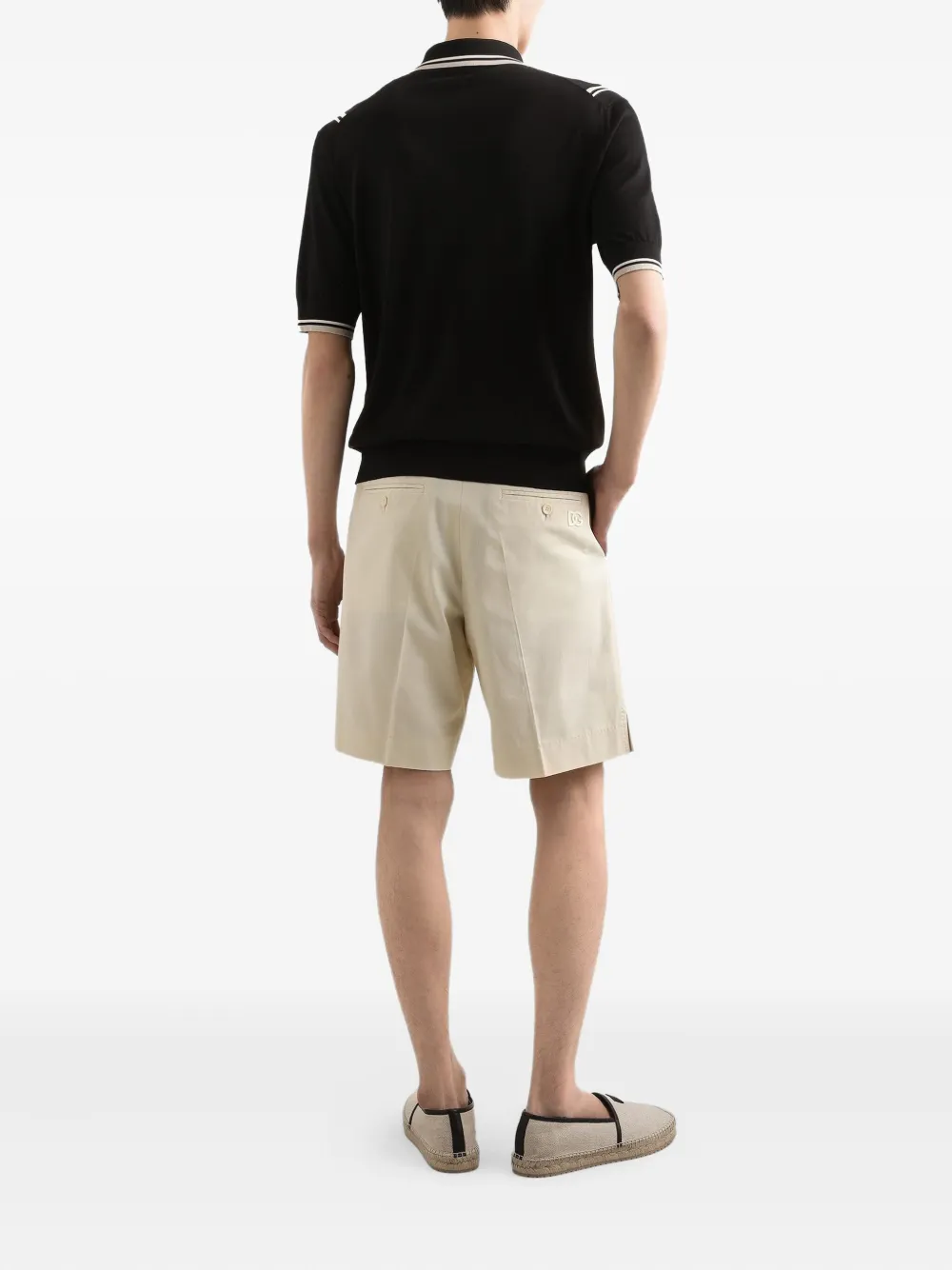 Dolce & Gabbana Zijden poloshirt Zwart