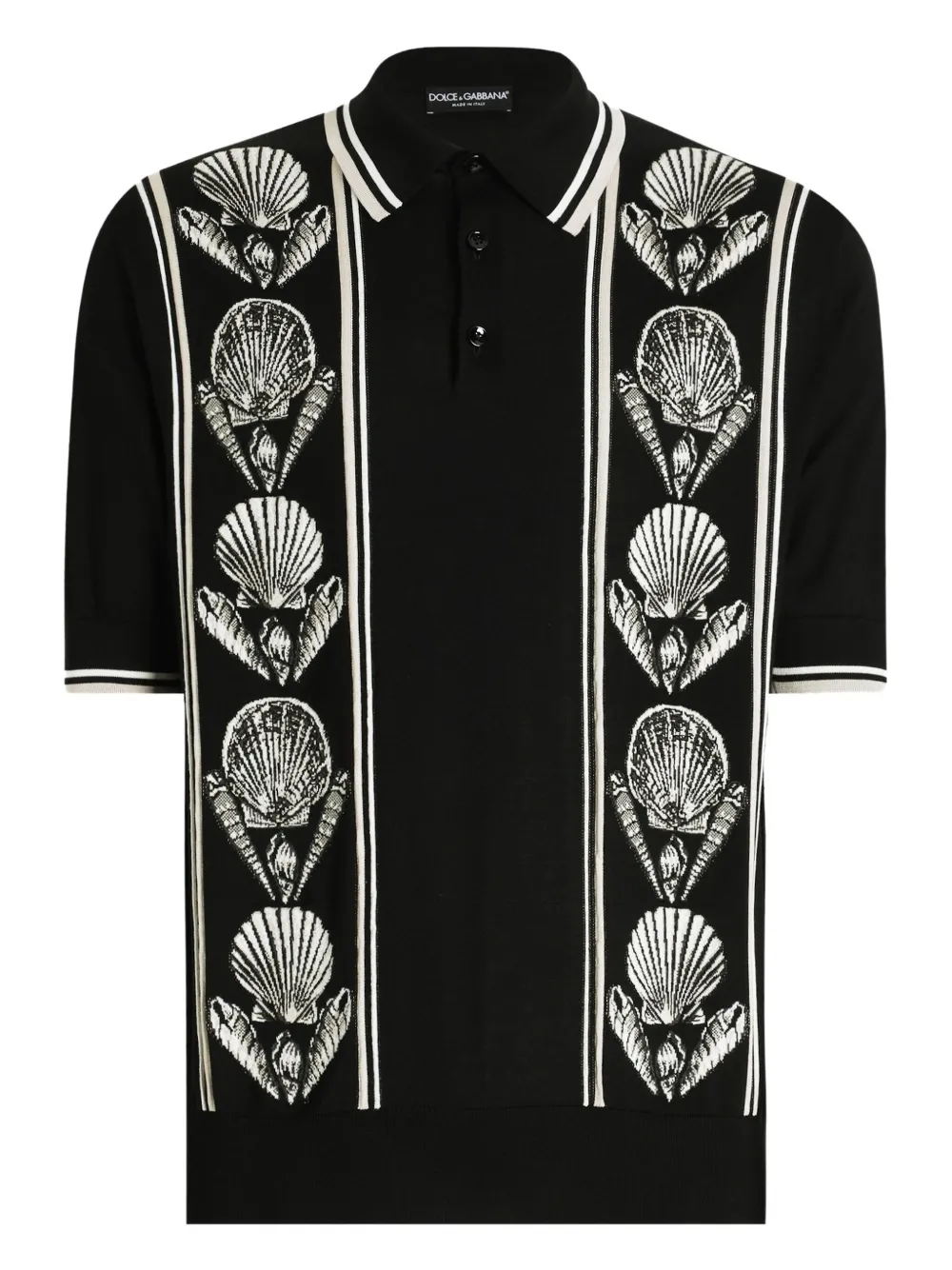 Dolce & Gabbana Zijden poloshirt Zwart