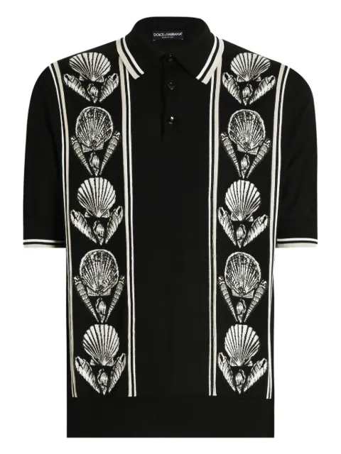 Dolce & Gabbana قميص بولو حرير