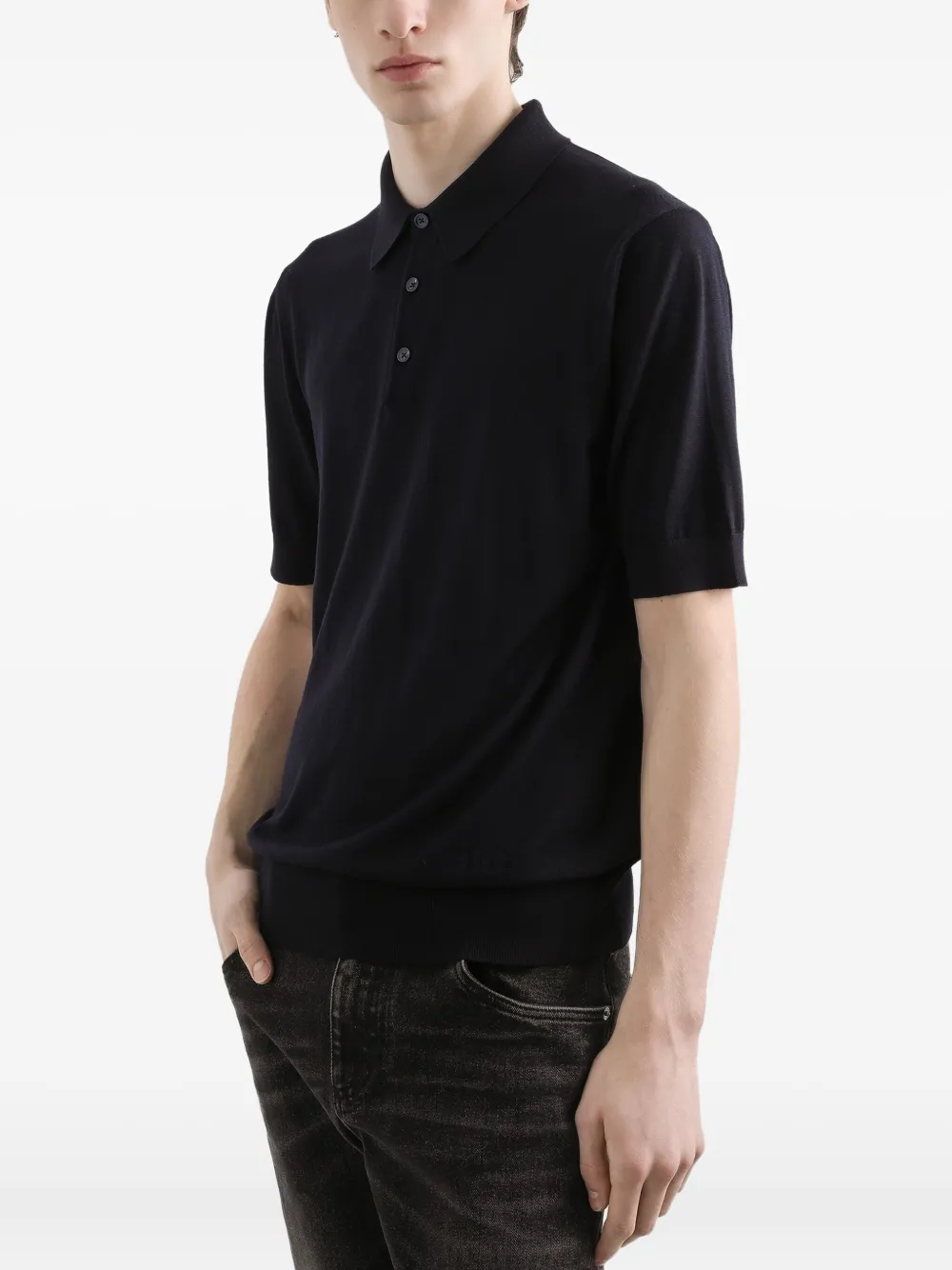 Dolce & Gabbana Poloshirt met korte mouwen Blauw