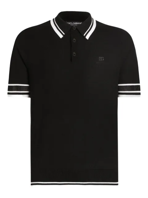 Dolce & Gabbana contrast-trim polo shirt