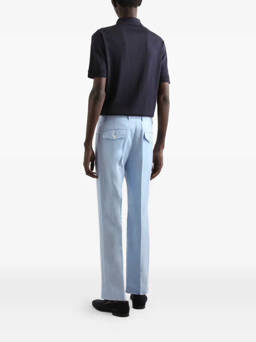 Dolce & Gabbana Zijden poloshirt Blauw