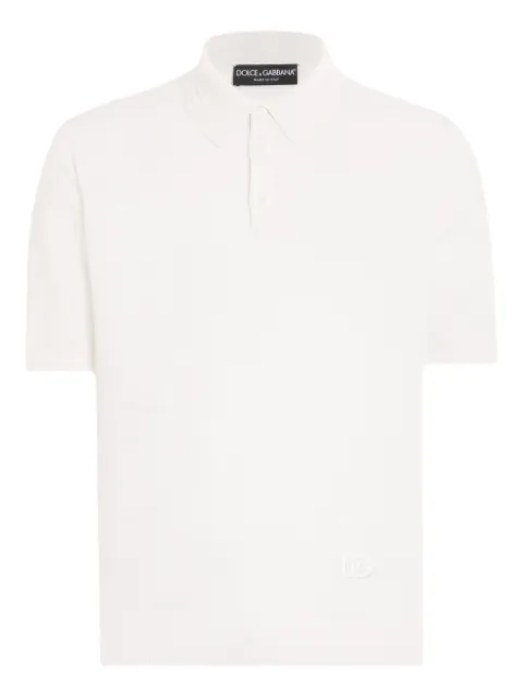 Dolce & Gabbana logo-embroidered polo shirt