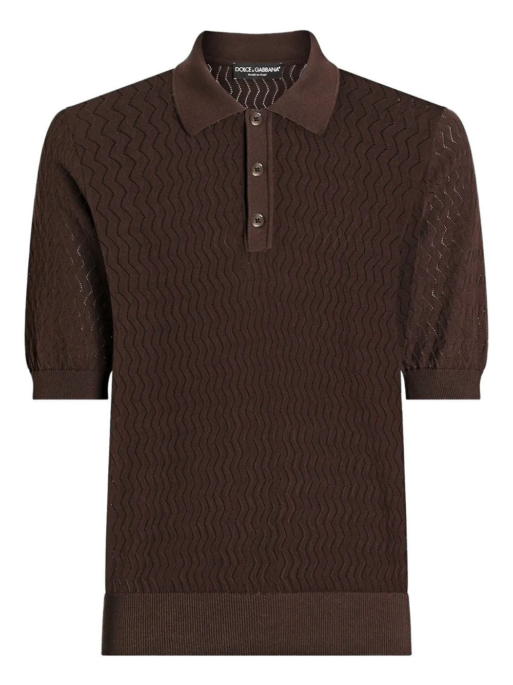 Dolce & Gabbana Katoenen poloshirt Bruin