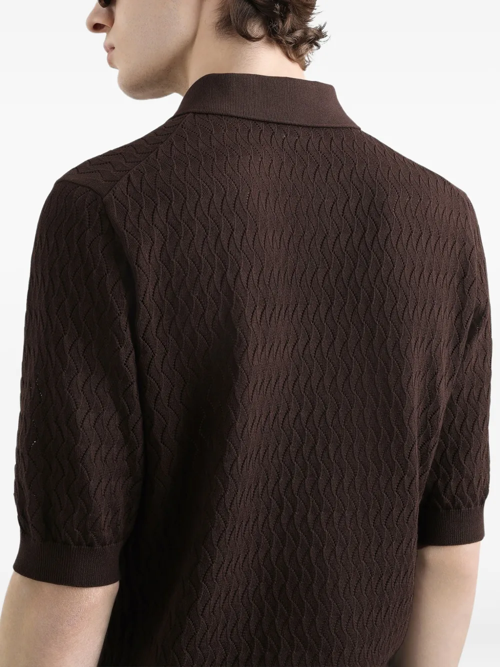 Dolce & Gabbana Katoenen poloshirt Bruin