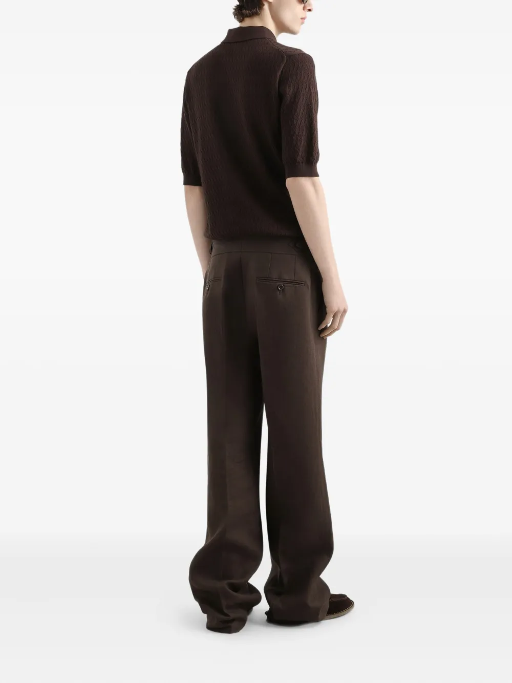 Dolce & Gabbana Katoenen poloshirt Bruin