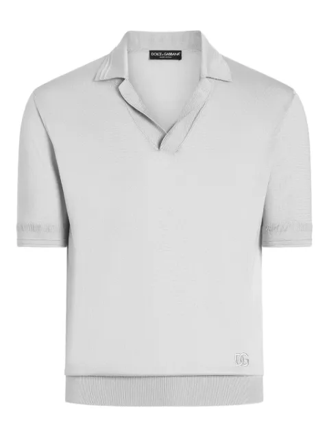 Dolce & Gabbana silk polo shirt 