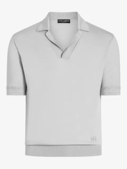 Dolce & Gabbana silk polo shirt 
