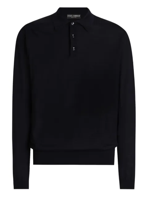 Dolce & Gabbana suéter de cachemira con cuello de playera tipo polo