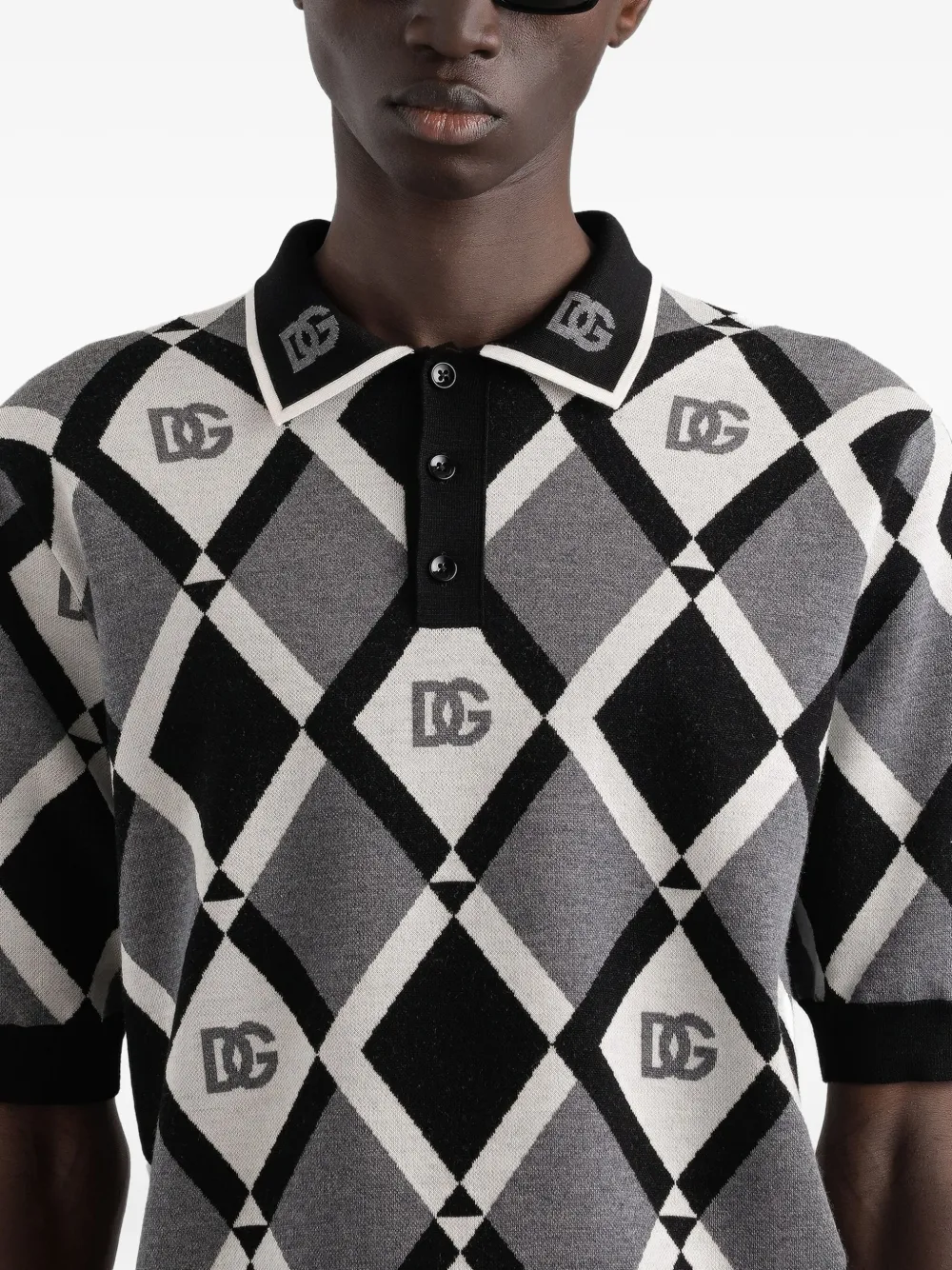 Dolce & Gabbana Linnen poloshirt Zwart
