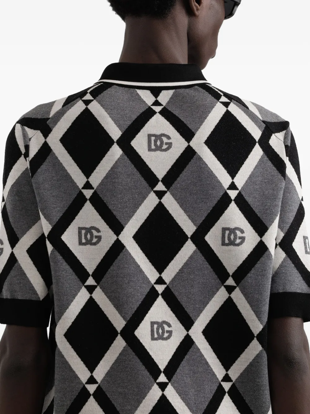 Dolce & Gabbana Linnen poloshirt Zwart