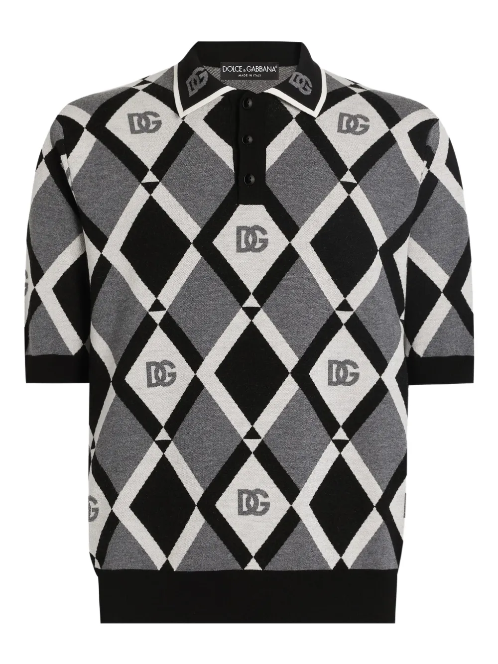 Dolce & Gabbana Linnen poloshirt Zwart
