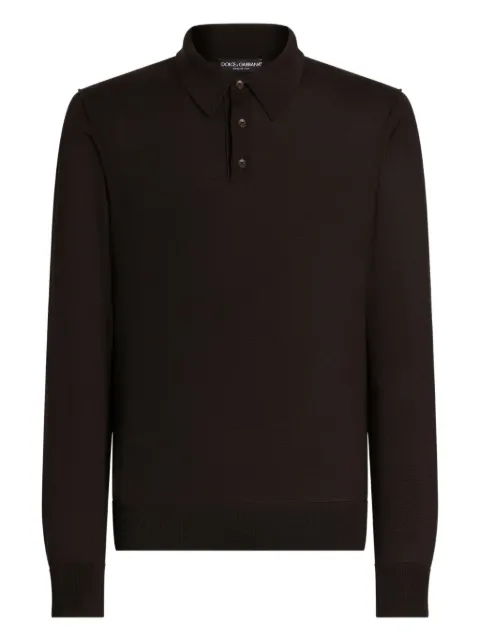 Dolce & Gabbana playera tipo polo manga larga
