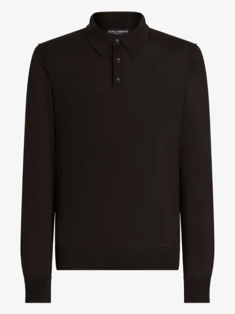 Dolce & Gabbana playera tipo polo manga larga
