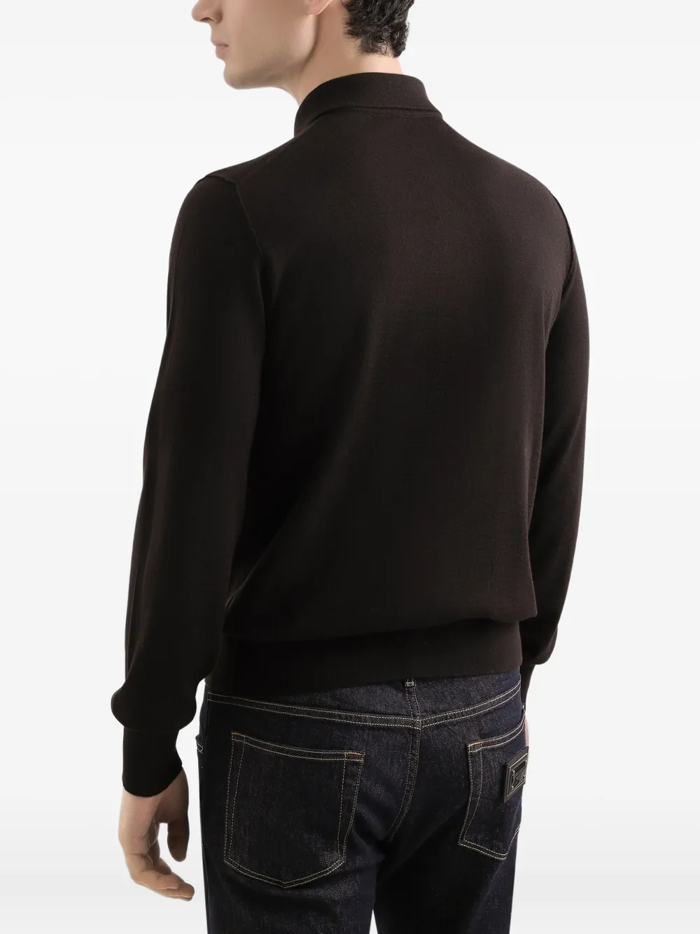 Dolce & Gabbana Poloshirt met lange mouwen Zwart