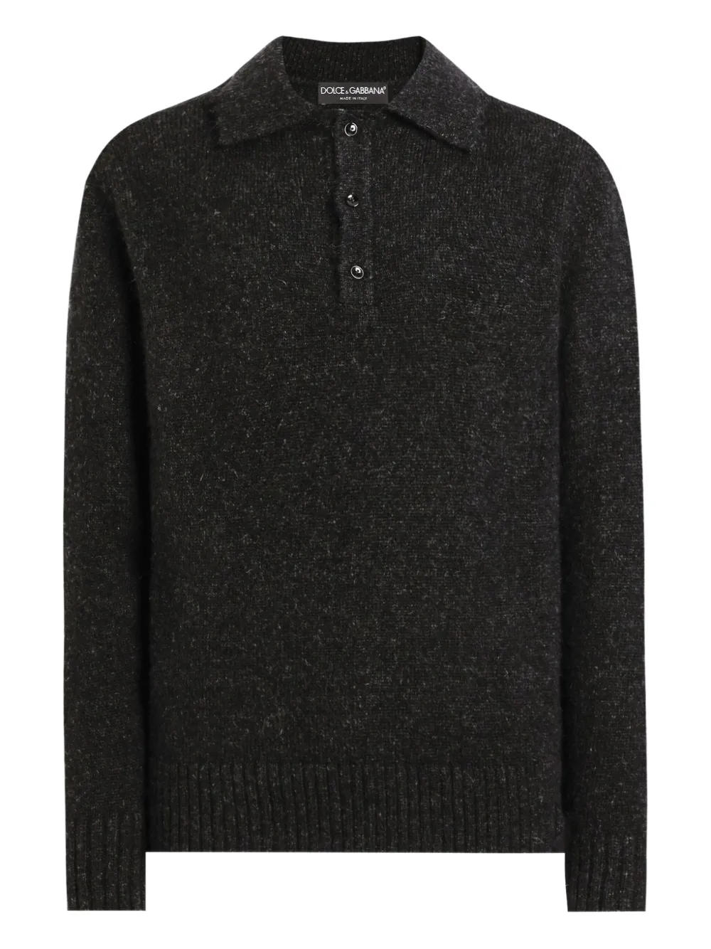 Dolce & Gabbana playera tipo polo con botones | negro | Image 1