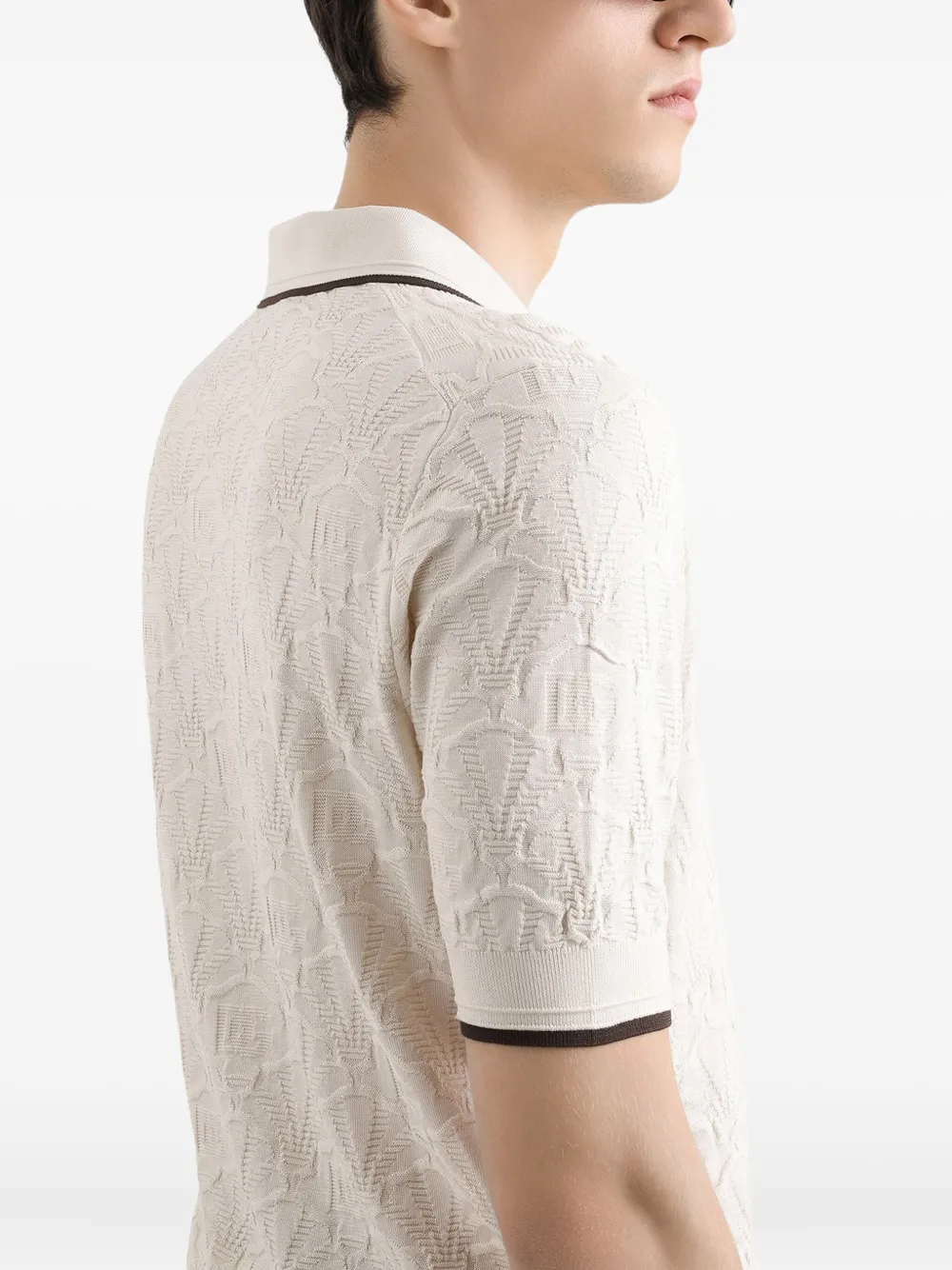Dolce & Gabbana Zijden T-shirt Beige