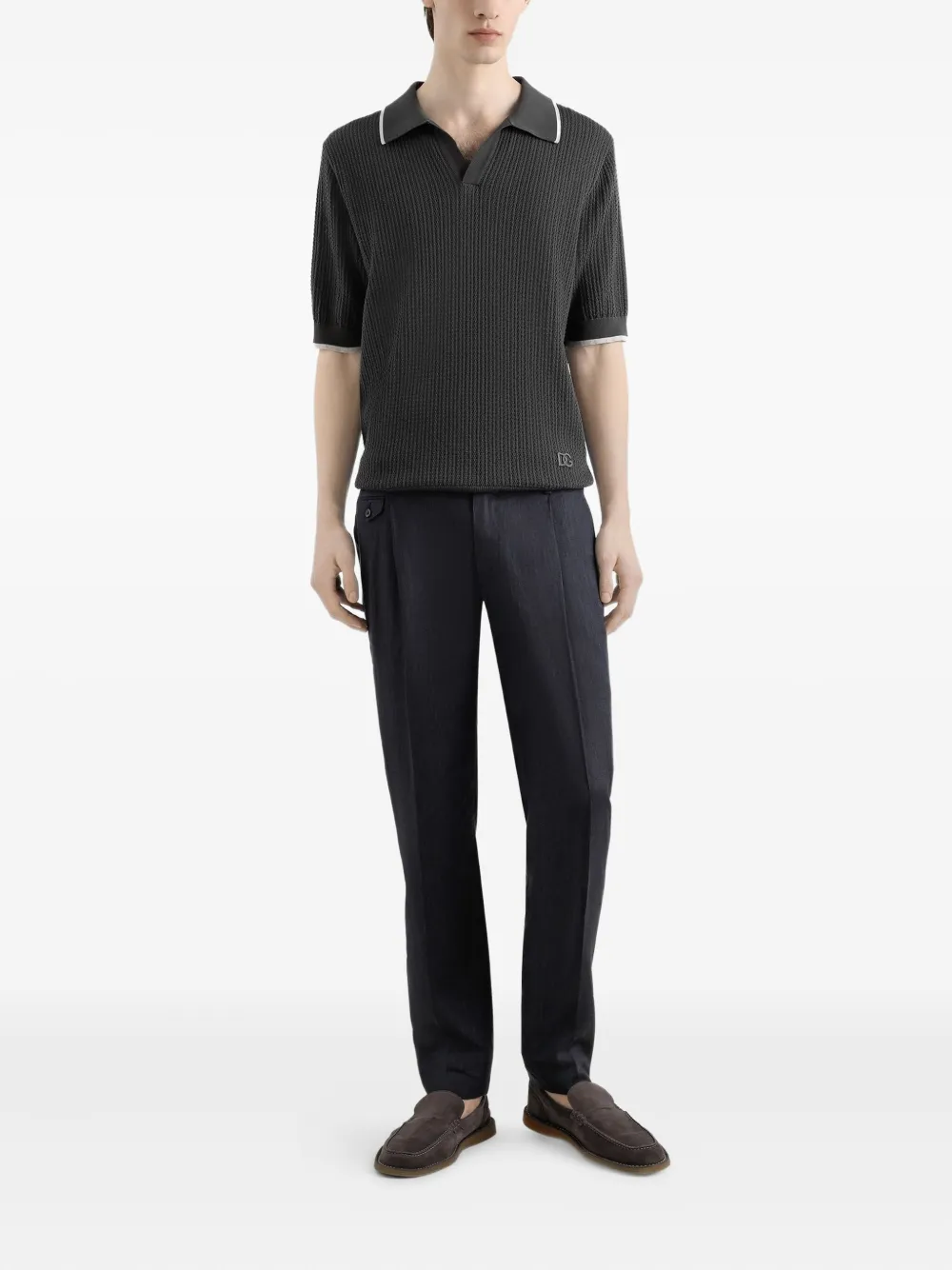 Dolce & Gabbana polo en maille texturée | T-shirts | Image 2