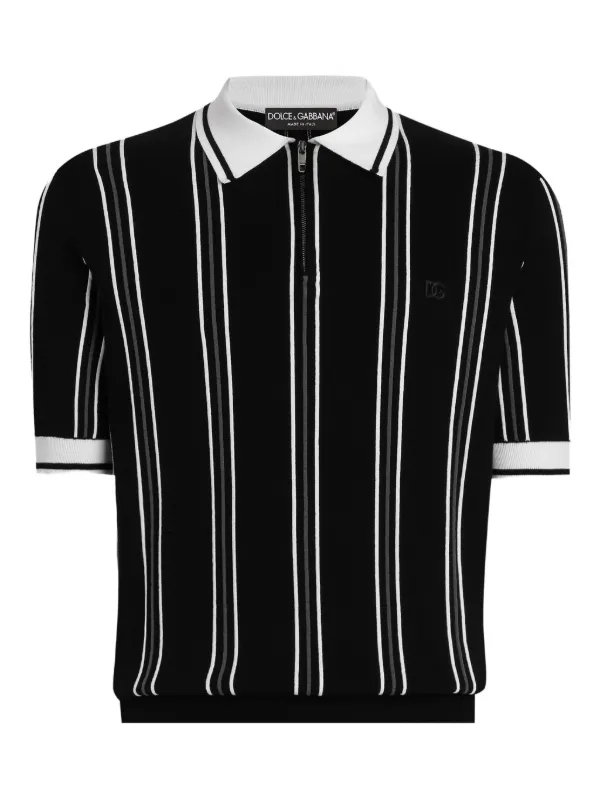 Dolce & Gabbana ストライプ ポロシャツ