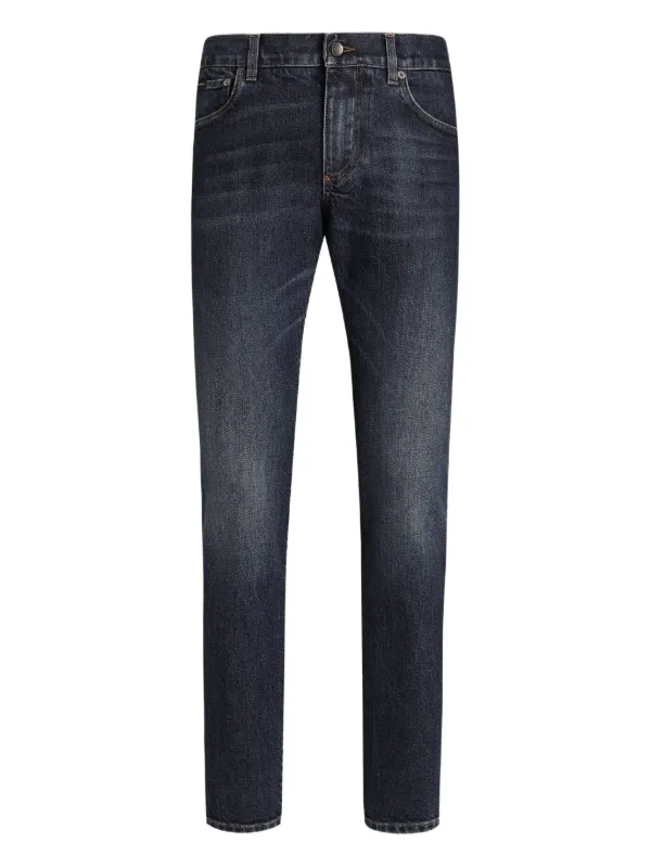 デニム・ジーパン Dolce&Gabbana Denim Pants With Plaque 29693072_59334763_600.jpg