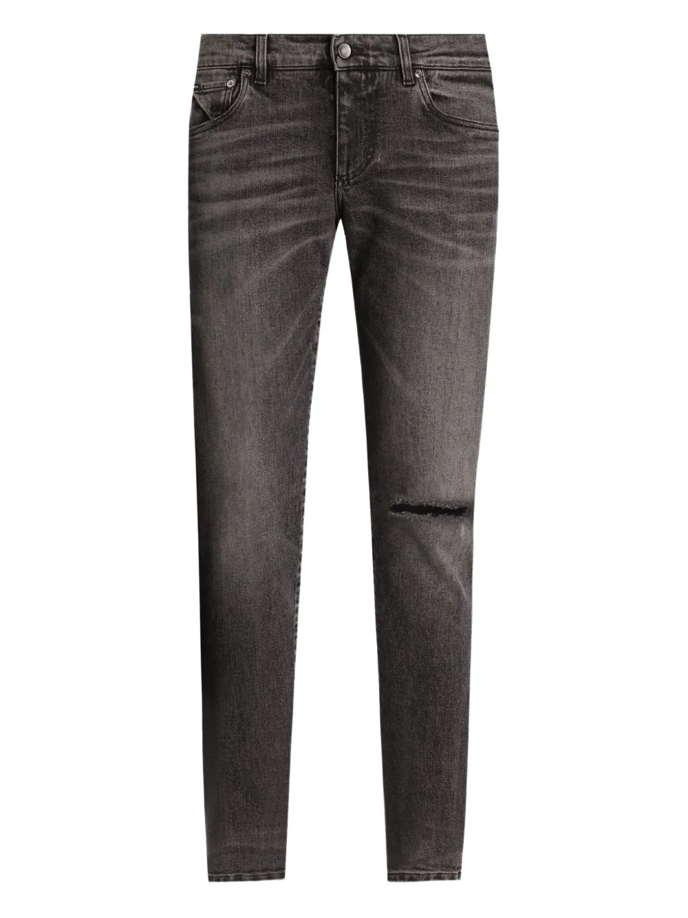 Dolce & Gabbana Jeans met gescheurde details Grijs