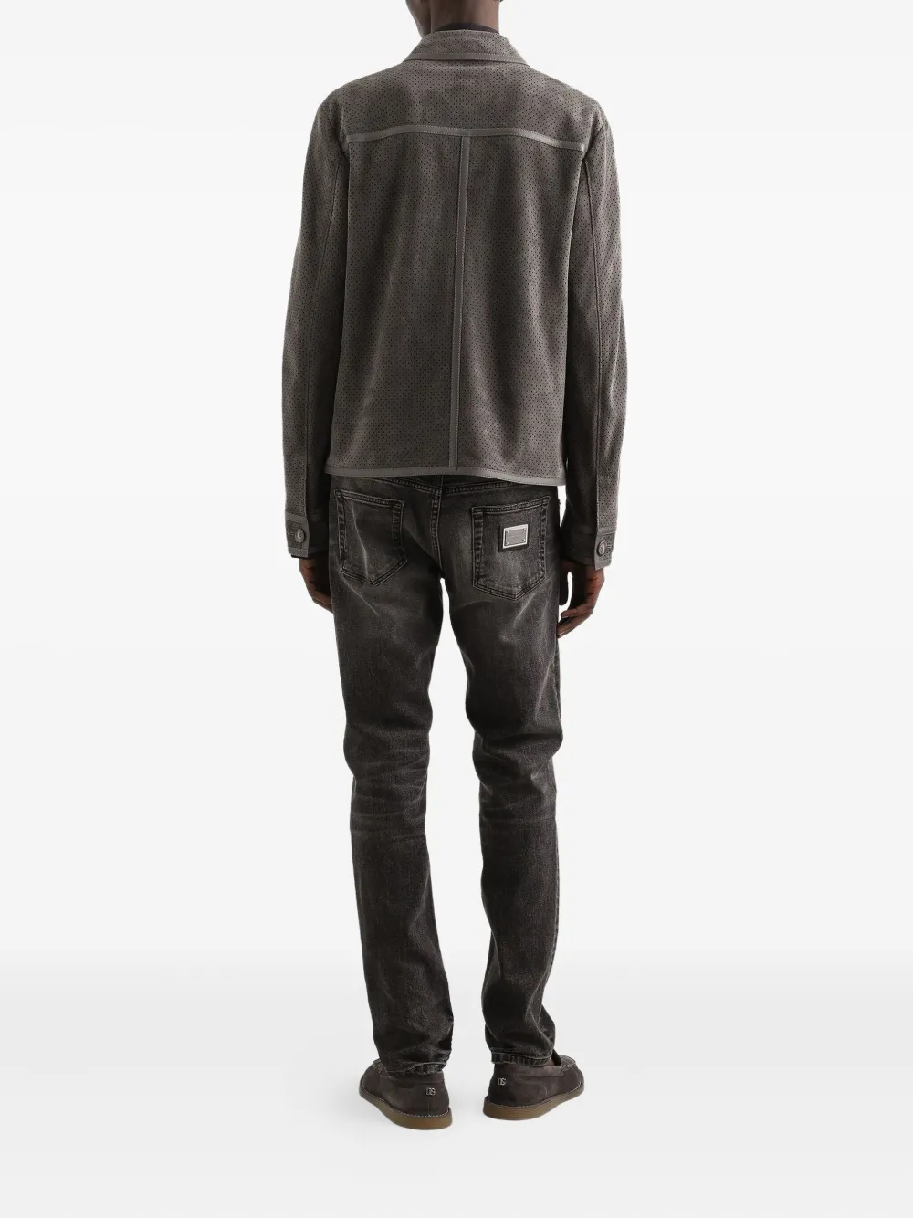 Dolce & Gabbana Jeans met gescheurde details Grijs
