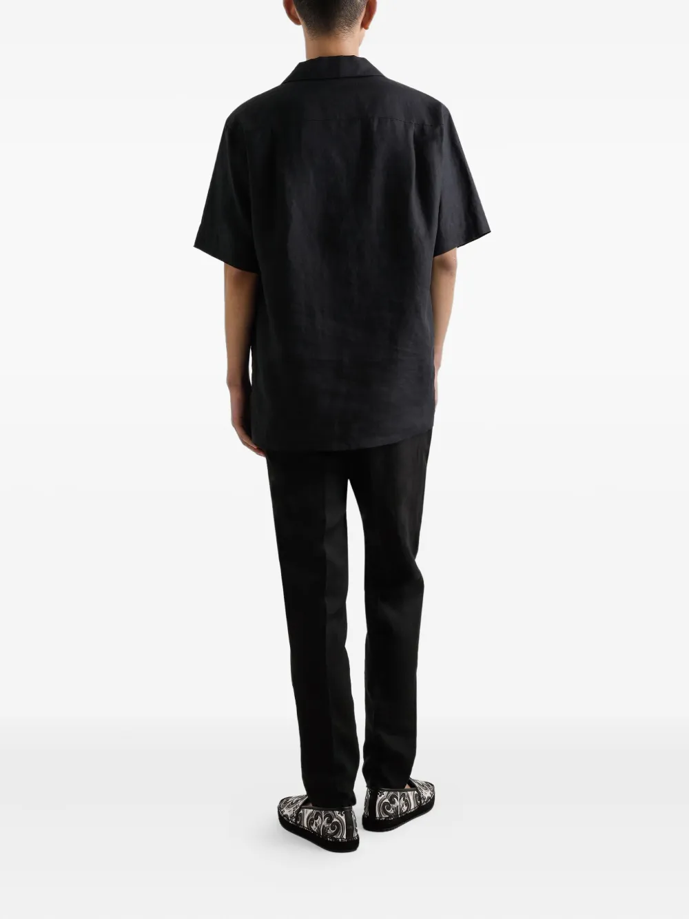 Dolce & Gabbana Linnen broek Zwart