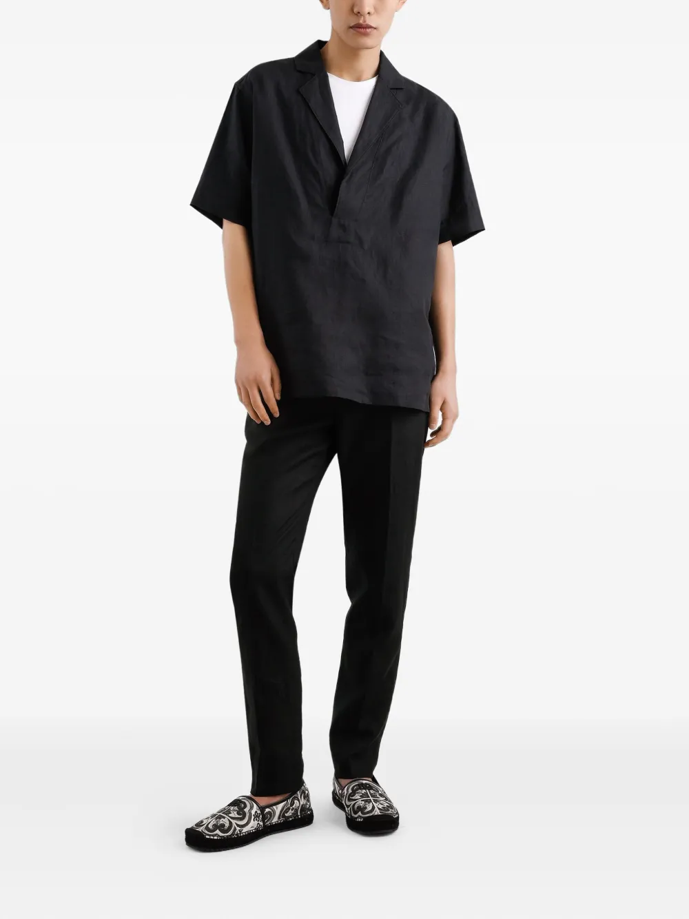 Dolce & Gabbana Linnen broek - Zwart