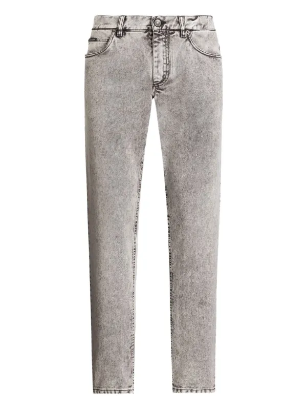 Dolce Gabbana acid-wash Jeans Grey FARFETCH IN