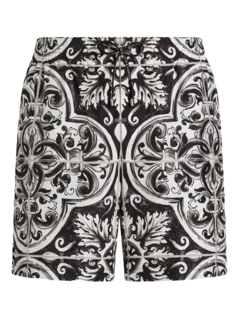 Dolce & Gabbana graphic-print swim shorts 