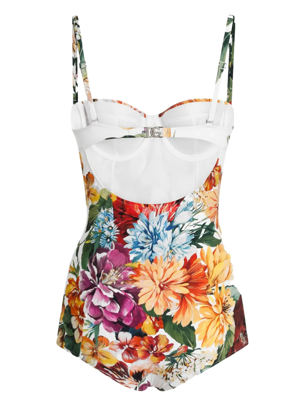 Dolce & Gabbana Badpak met bloemenprint Rood