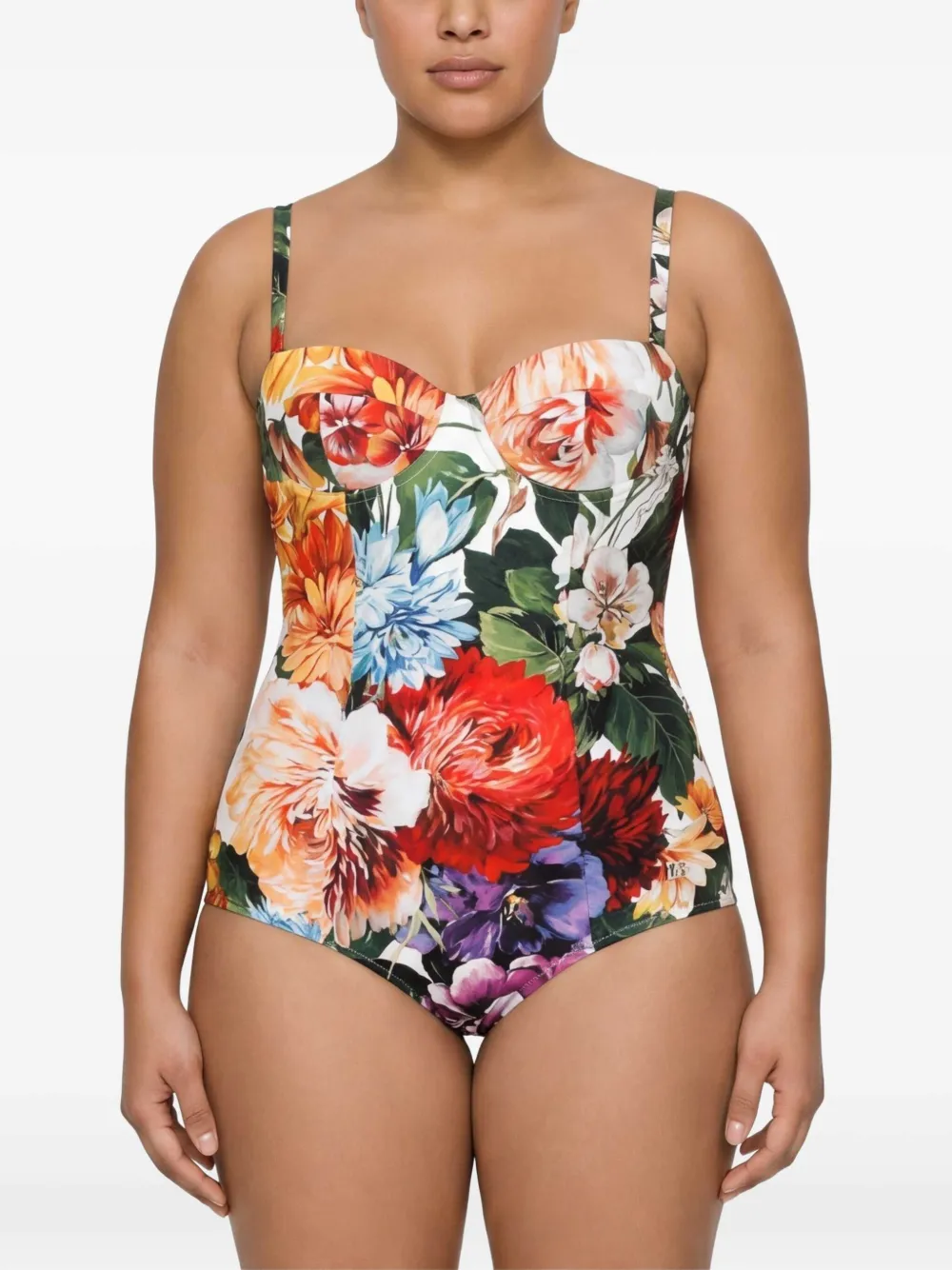 Dolce & Gabbana Badpak met bloemenprint Rood