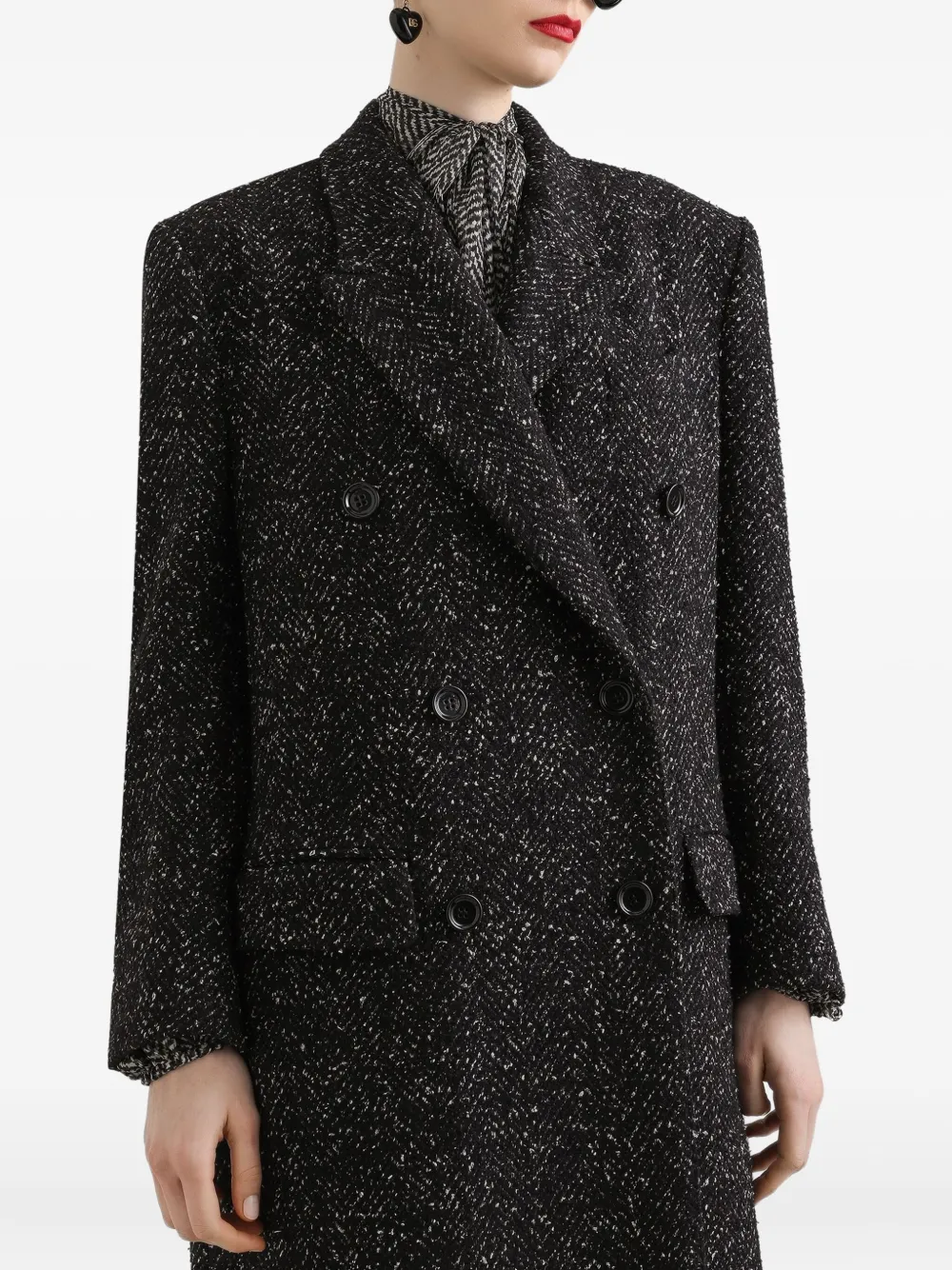 Dolce & Gabbana Jack met dubbele rij knopen Zwart