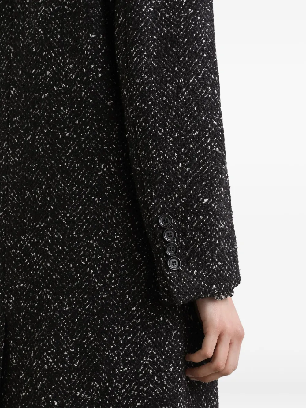 Dolce & Gabbana Jack met dubbele rij knopen Zwart