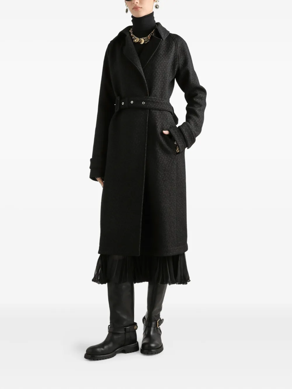 Dolce & Gabbana tweed trench coat | Single Breasted Coats | Image 2