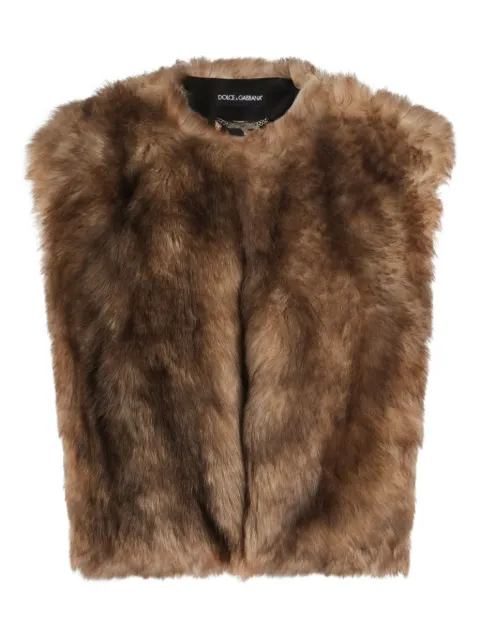 Dolce & Gabbana fur-trimmed gilet