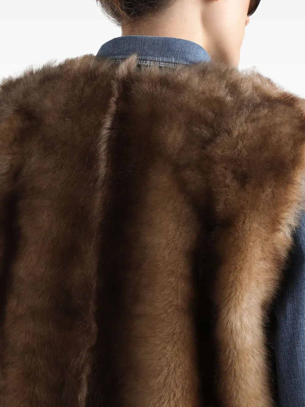Dolce & Gabbana Bodywarmer met afwerking Bruin