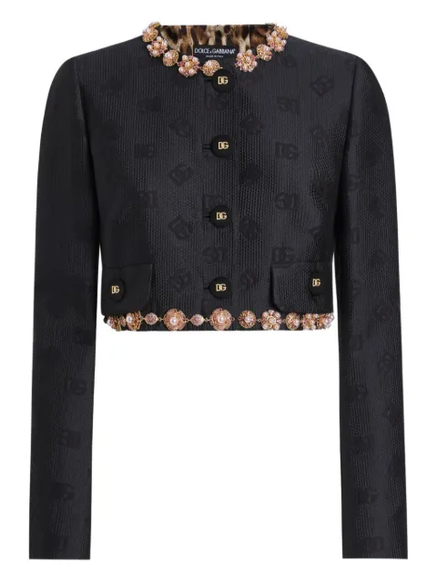 Dolce & Gabbana DG logo-jacquard jacket