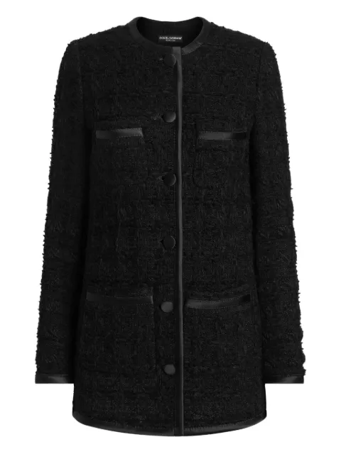 Dolce & Gabbana chamarra texturizada con botones