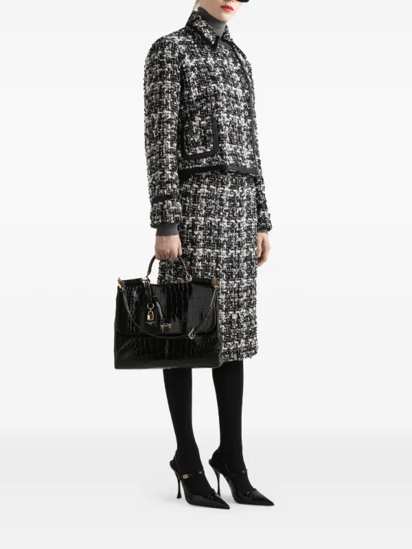 Dolce & Gabbana ツイード ジャケット | ブラック | FARFETCH JP